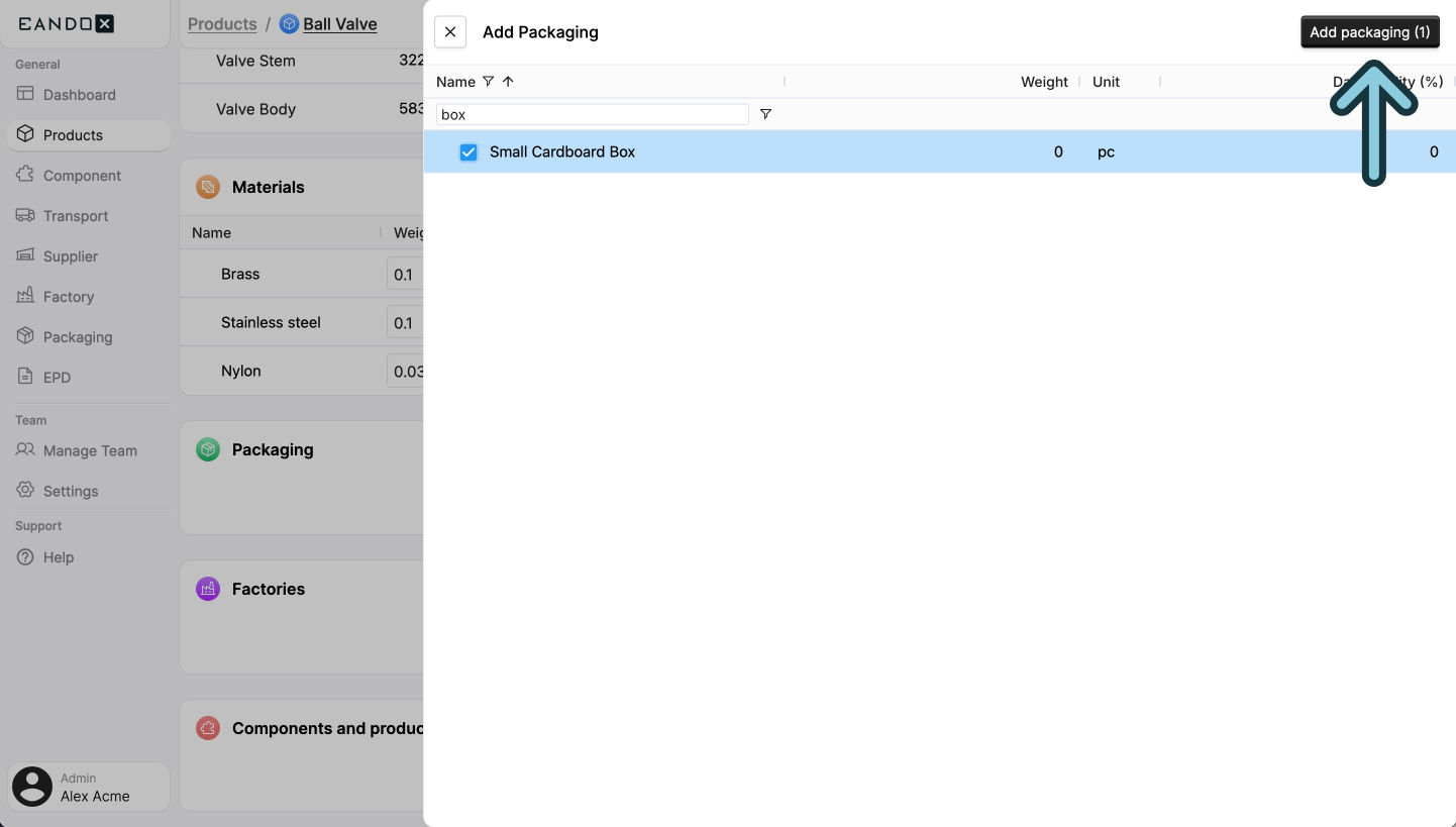 Image of the packaging sidepanel