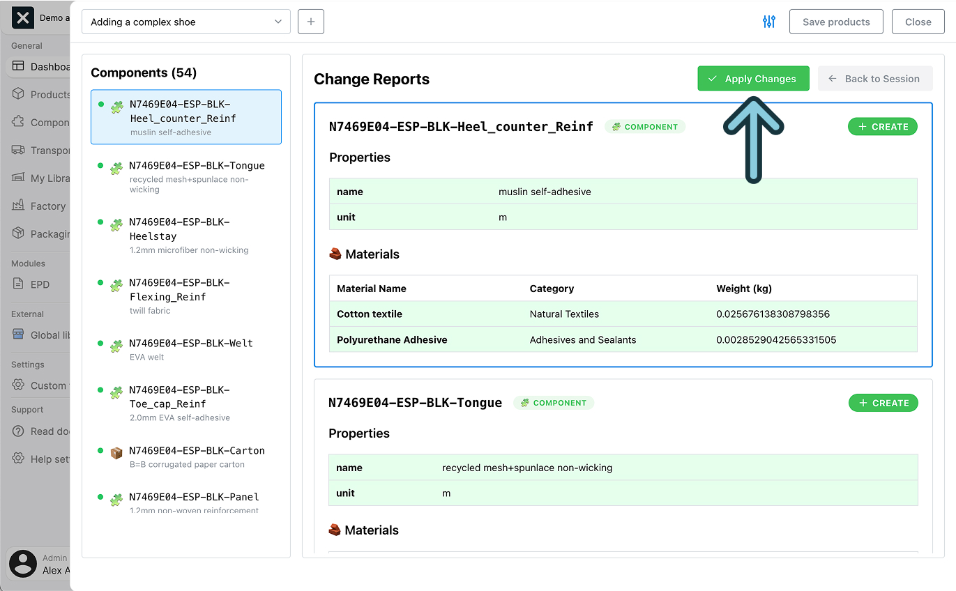 Image of the Apply Changes button