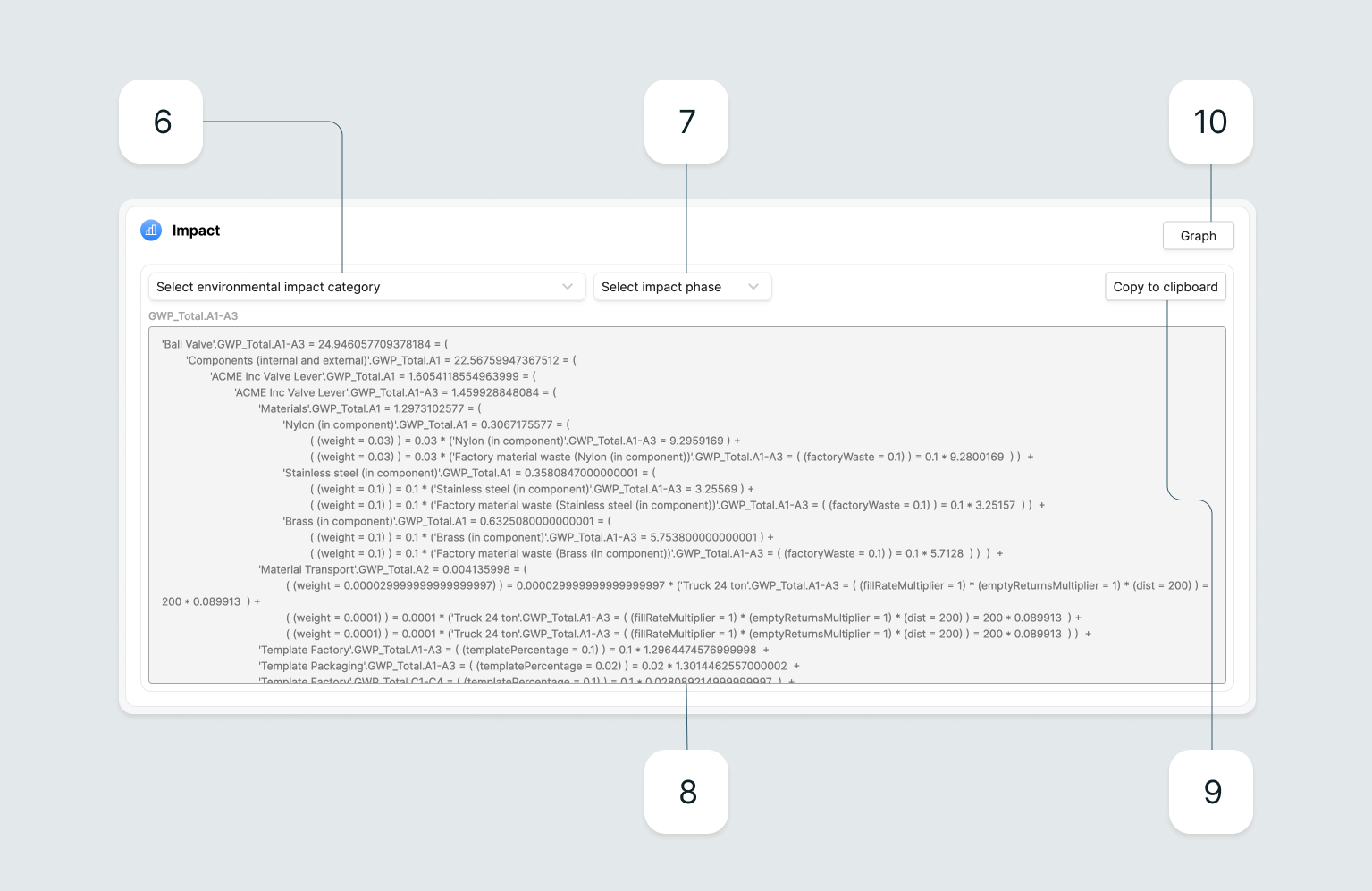 Image of the calculation log