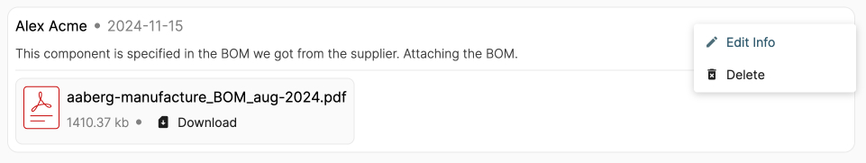 Image of the edit dropdown