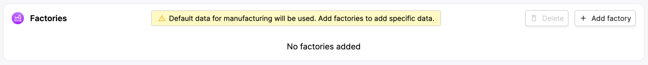 Image of the factories section